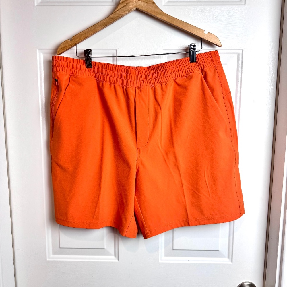 Men's NWT VRST All-In Unlined Short, UPF 50 French Tangerine Size XL